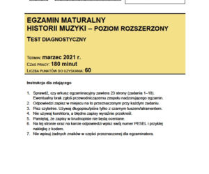 Matura próbna 2021: Historia muzyki. Odpowiedzi i arkusze sprawdzisz TUTAJ. Matura CKE 2021
