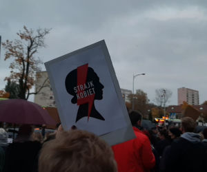 Protest kobiet - blokada ulic w Olsztynie