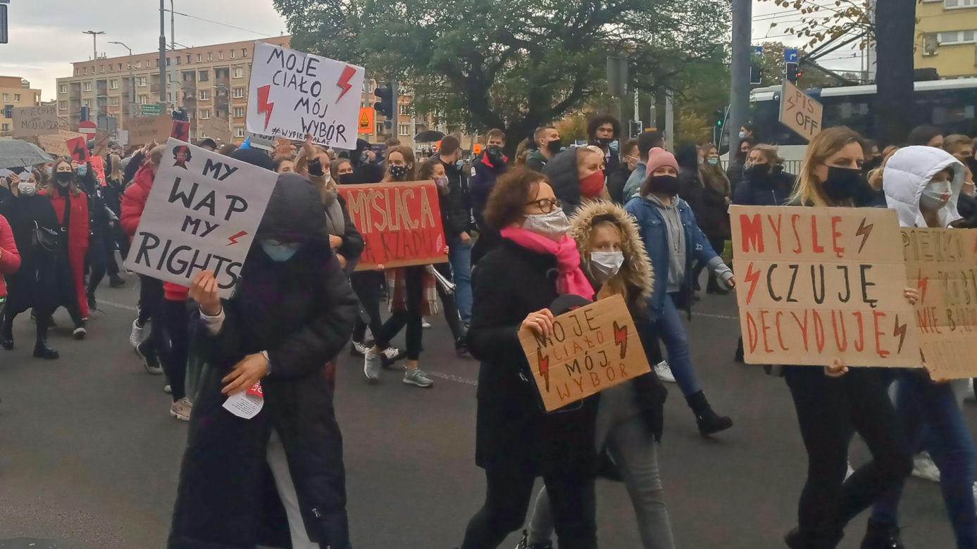 Protest kobiet w Szczecinie - 28.10.2020