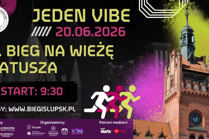Bieg na Wieżę Ratuszową 20 czerwca w Słupsku