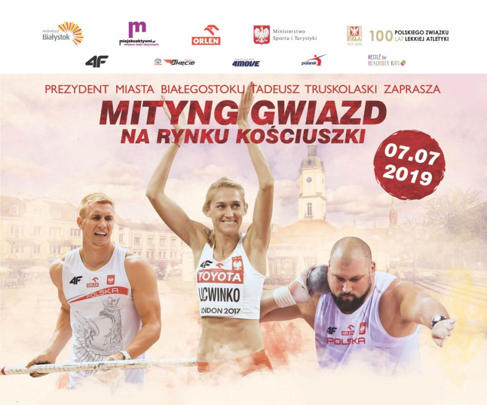 Mityng Gwiazd na Rynku Kościuszki. W Białymstoku zmierzą się medaliści olimpijscy, mistrzostw świata i Europy w lekkiej atletyce
