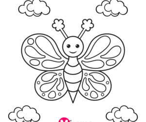 motyl kolorowanka 