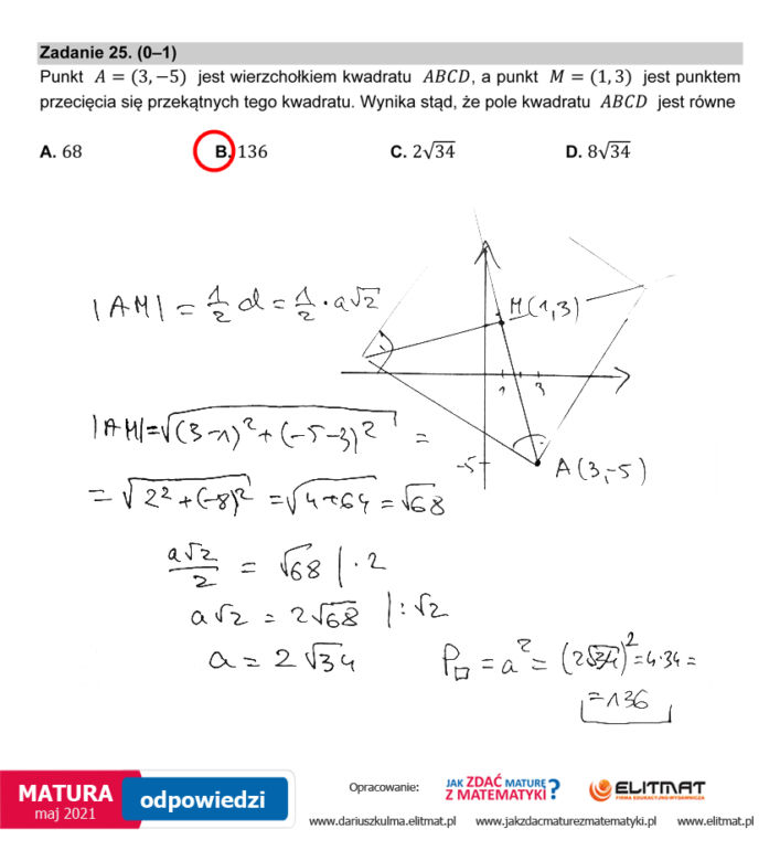 Matura 2021, matematyka poziom podstawowy. Odpowiedzi eksperta