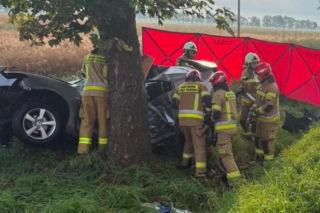 Auto roztrzaskało się o drzewo, dwie osoby zginęły! Dramat w Wielkopolsce