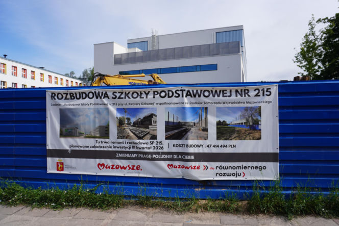 SP 215 na Pradze w remoncie