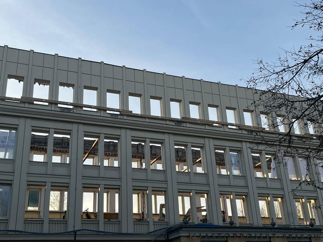 Kraków. Budowa hotelu Nobu