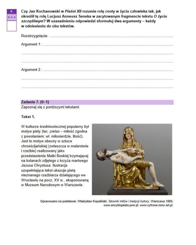 Matura próbna grudzień 2023 - język polski arkusz