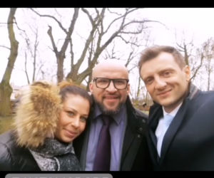 Ślub Uli  i Bartka w M jak miłość - kulisy, Bartek (Arkadiusz Smoleński), Andrzejek (Tomasz Oświeciński)