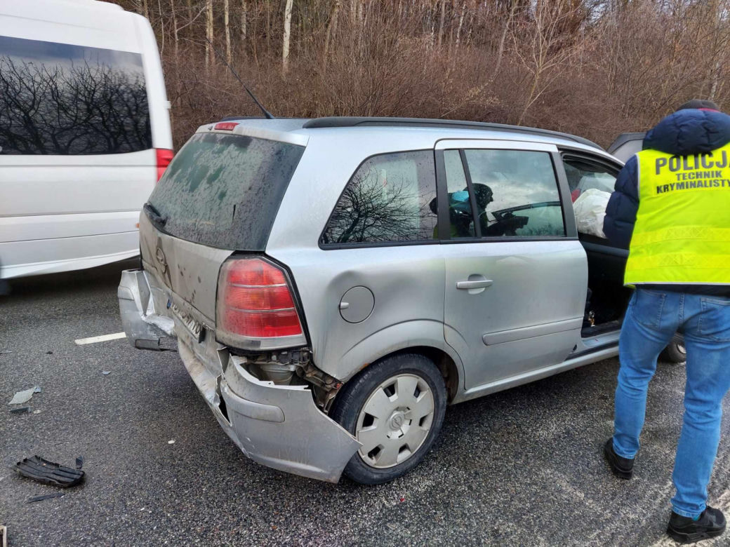 Mini karambol na drodze Starachowice - Wąchock