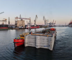 Budowa falochronów w dla Portu Zewnętrznego w Gdyni