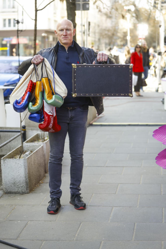 Krzyszof "Diablo" Włodarczyk z żoną