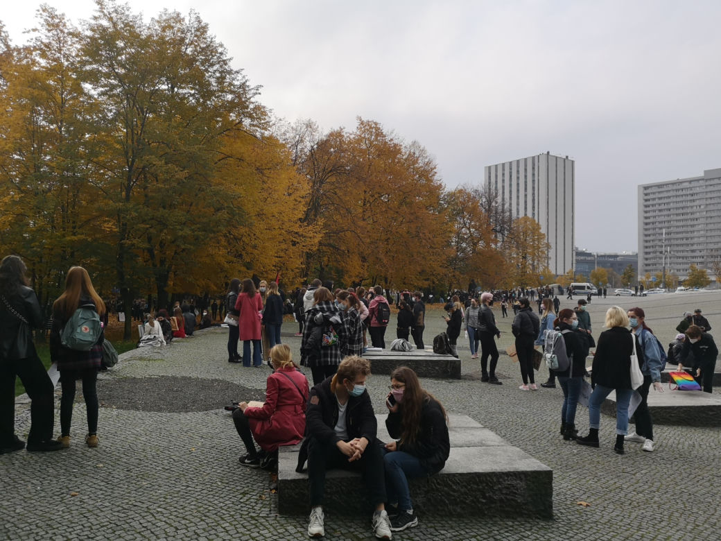 Strajk kobiet. POTĘŻNA manifestacja studentów w Katowicach!