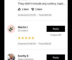 Uber Eats zmiany