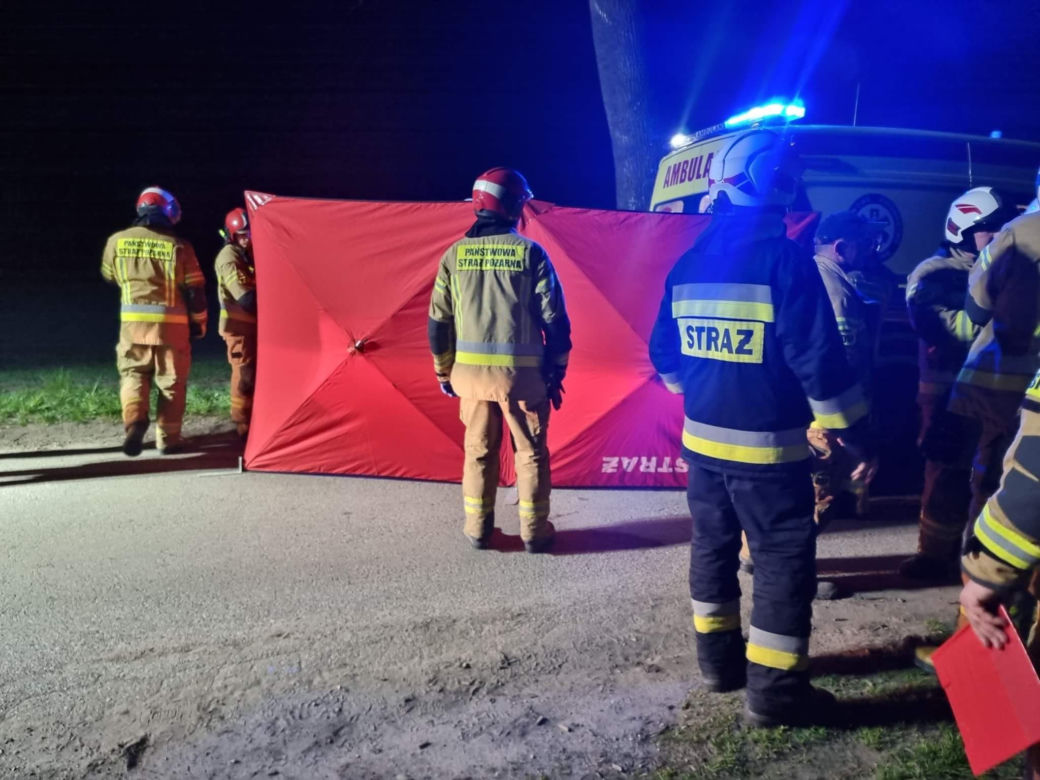 Makabryczna śmierć pod Płockiem! BMW roztrzaskało się o drzewo [ZDJĘCIA]