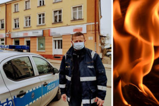 Wyniósł niepełnosprawną kobietę i wyprowadził jej babcię z POŻARU. Tak został BOHATEREM