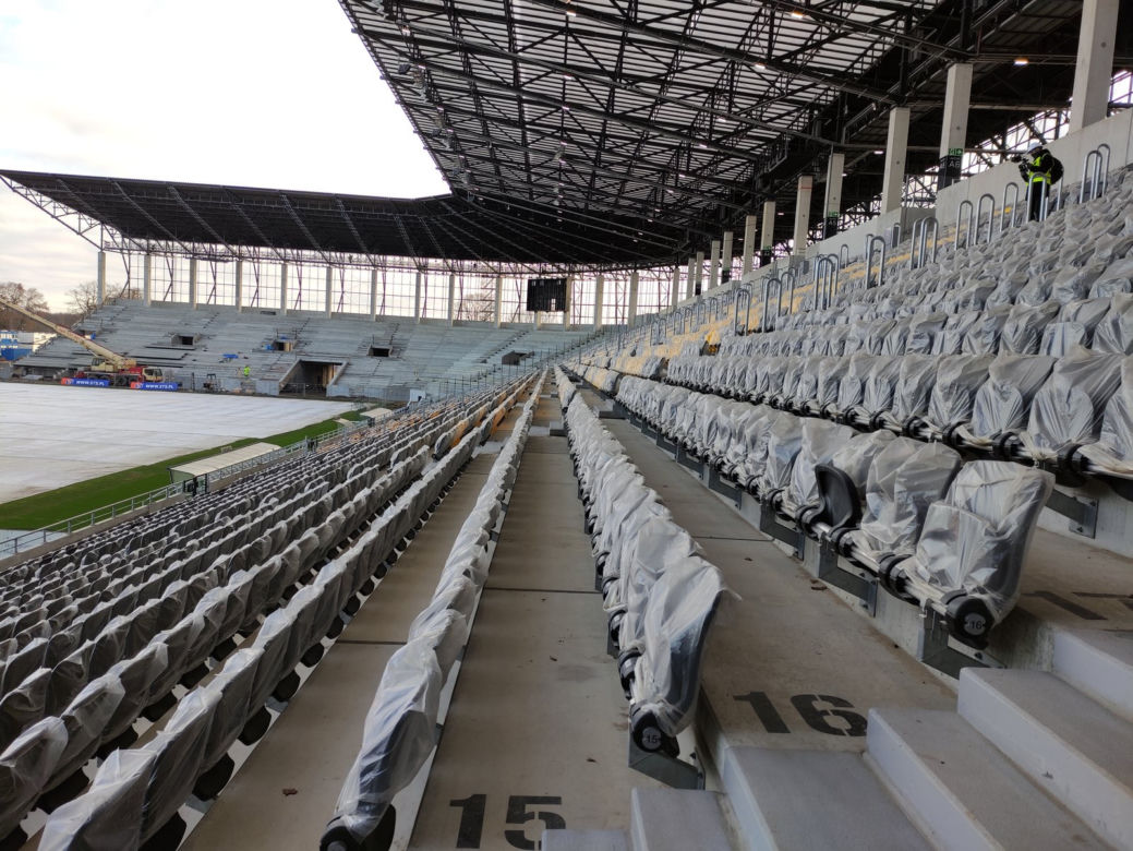 Stadion Pogoni Szczecin czeka na przyjęcie kibiców