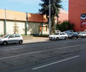 Strefa dla pijących na ul. Parkowej