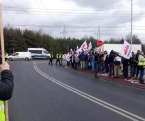 Protest w Imielinie