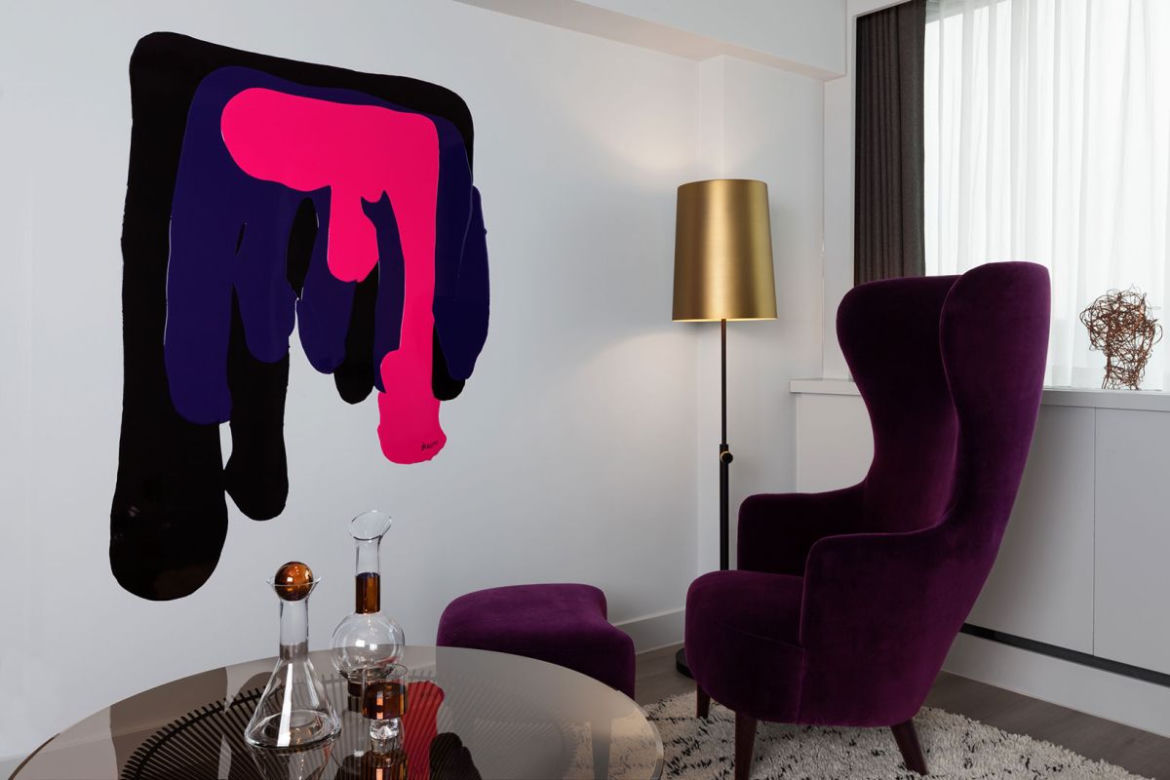 Wnętrze hotelu Mondrian w Londynie