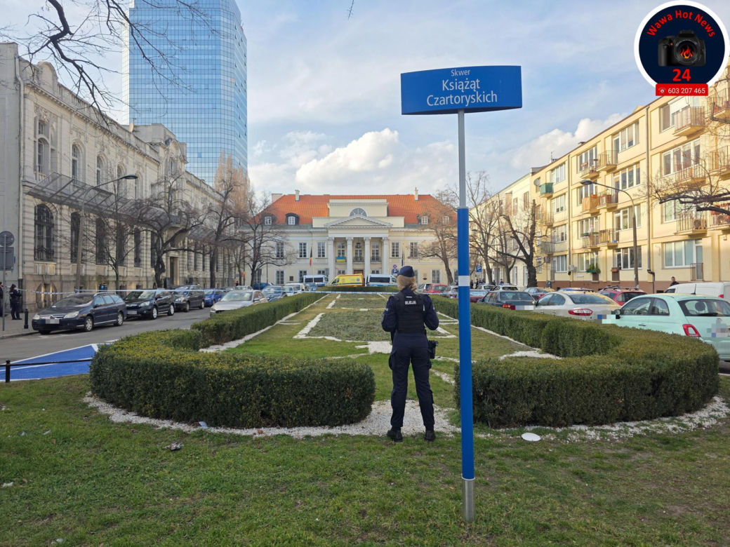 Akcja policji w centrum Warszawy