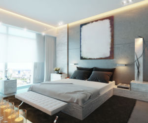 Złota 44 wnętrze apartamentu