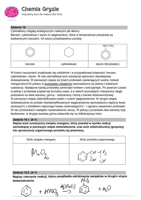 Matura 2024 chemia rozszerzona - arkusze CKE i sugerowane odpowiedzi - formuła 2015