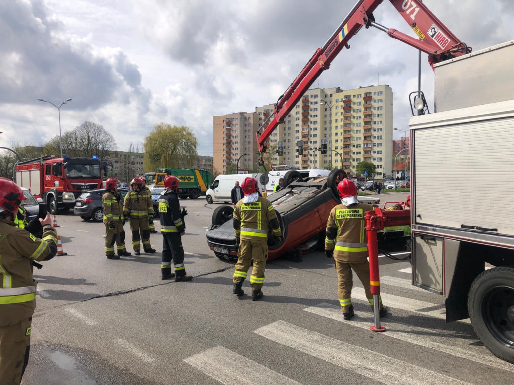 Wypadek na ul. Obotryckiej w Szczecinie
