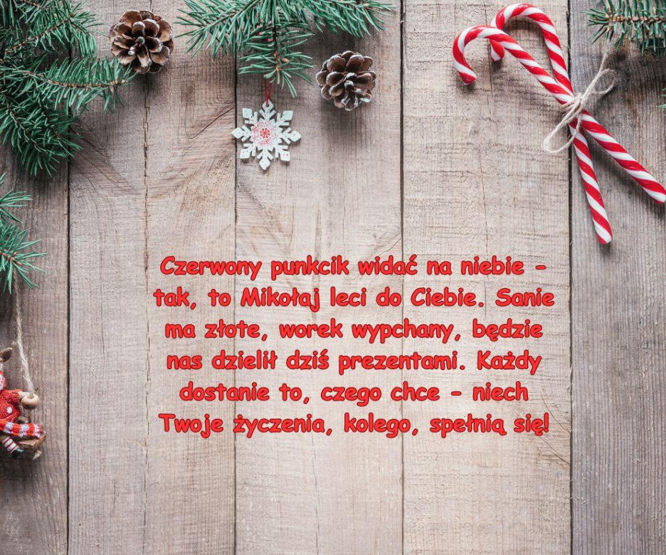 kartki z życzeniami na Mikołajki