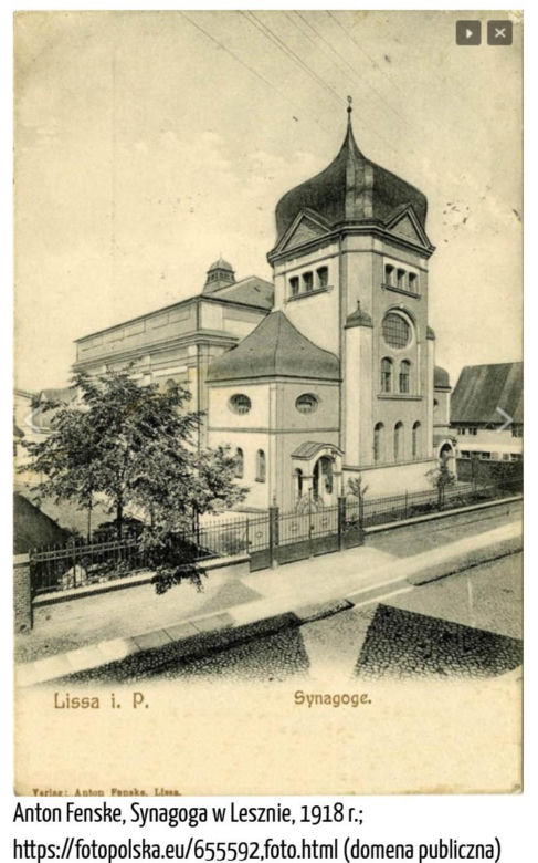 Synagoga w Lesznie na starych zdjęciach