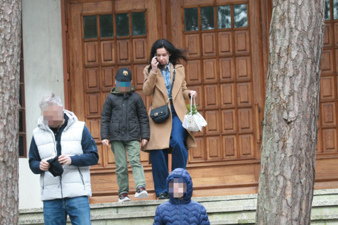 Marta Kaczyńska ze święconką