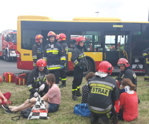 1. Poważny wypadek na rondzie Sybiraków w Łodzi