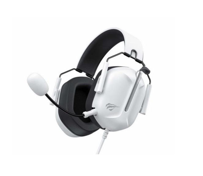 Słuchawki gamingowe białe/czarne