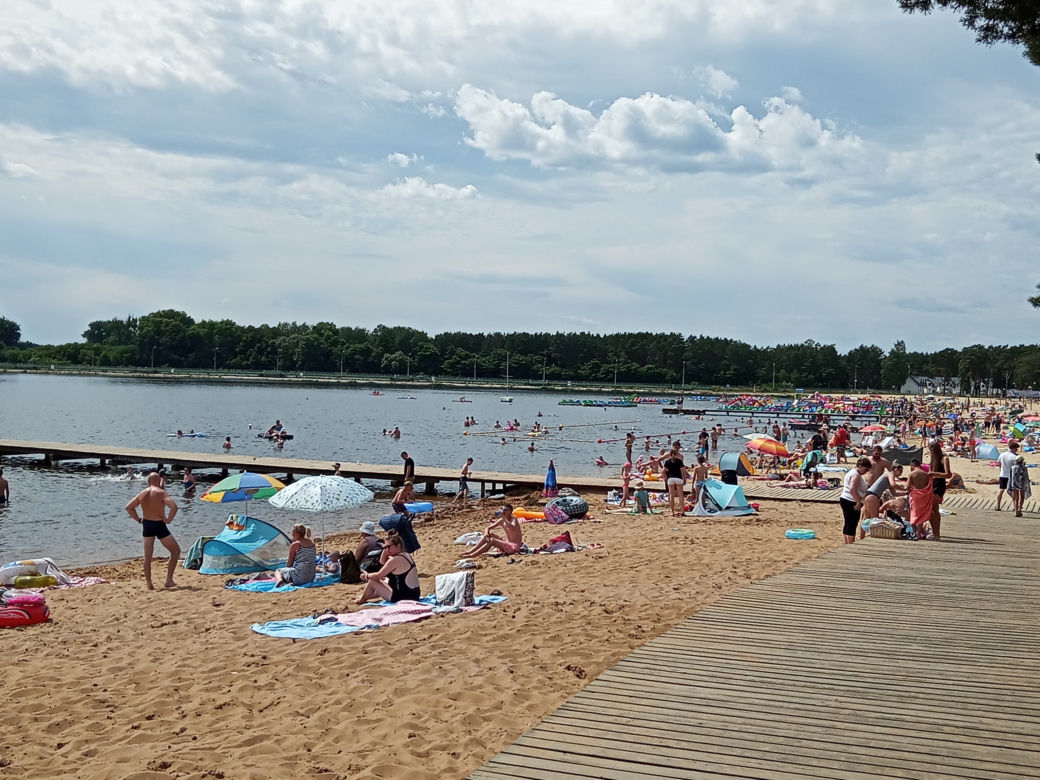 Zalew w Sielpi cieszy się dużą popularnością