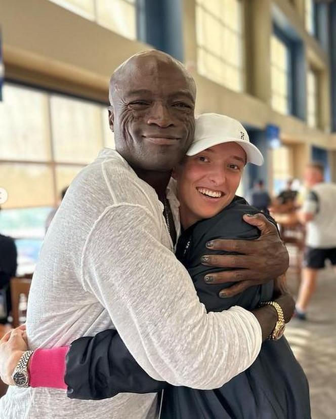 Iga Świątek i Seal