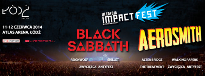 KONCERT Black Sabbath i Aerosmith w ŁODZI 11 i 12.06.2014