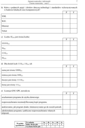 Matura 2012 - informatyka, poziom rozszerzony