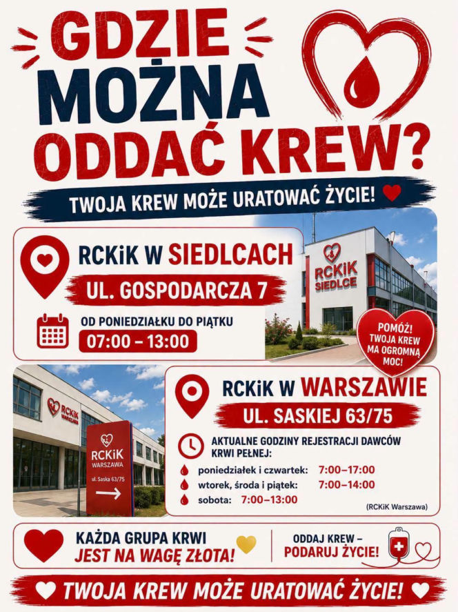 zbiórka krwi