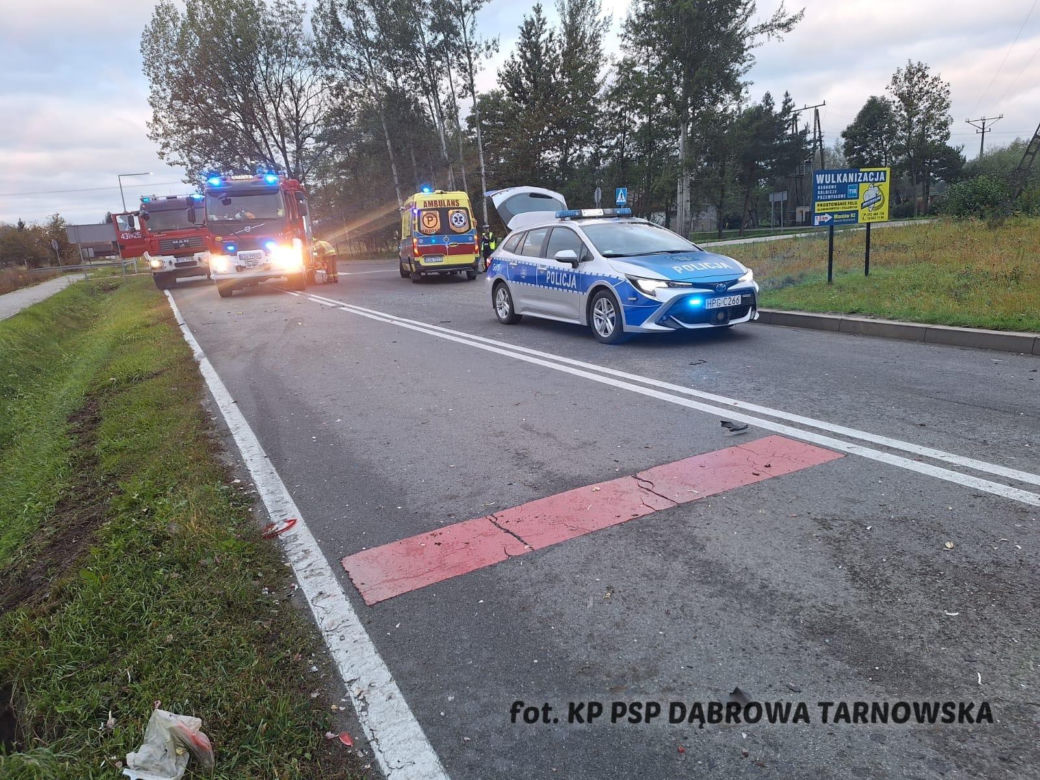 Groźny wypadek w miejscowości Borki koło Szczucina