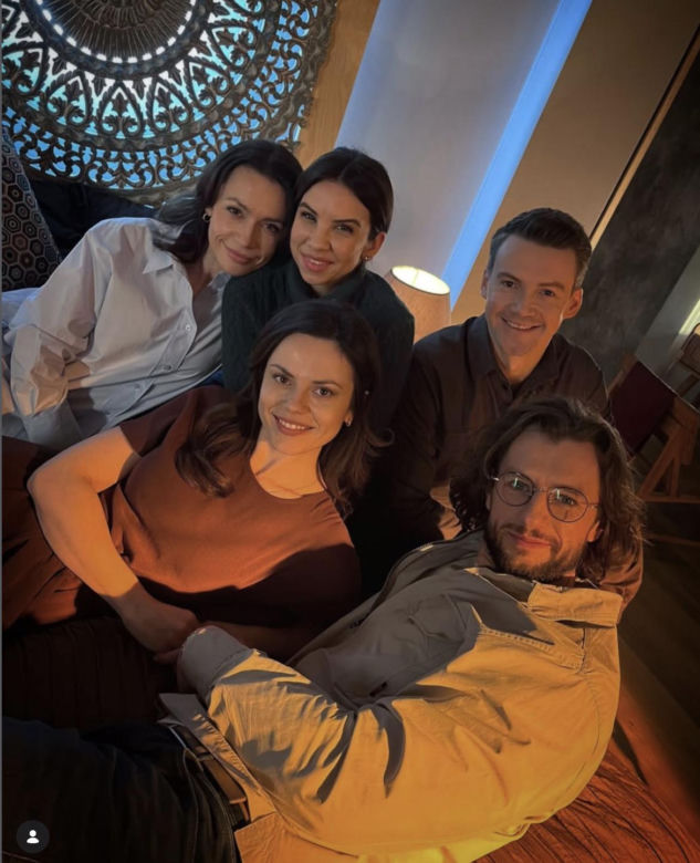 M jak miłość na planie. Kasia (Paulina Lasota), Mariusz (Mateusz Mosiewicz), Aneta (Ilona Janyst), Jakub (Krzysztof Kwiatkowski)