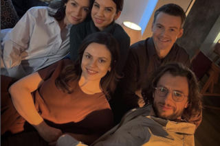 M jak miłość. Kasia (Paulina Lasota), Mariusz (Mateusz Mosiewicz), Aneta (Ilona Janyst), Jakub (Krzysztof Kwiatkowski)