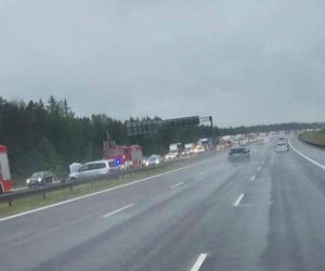 Wypadek na autostradzie A1 w Czerwionce-Leszczynach