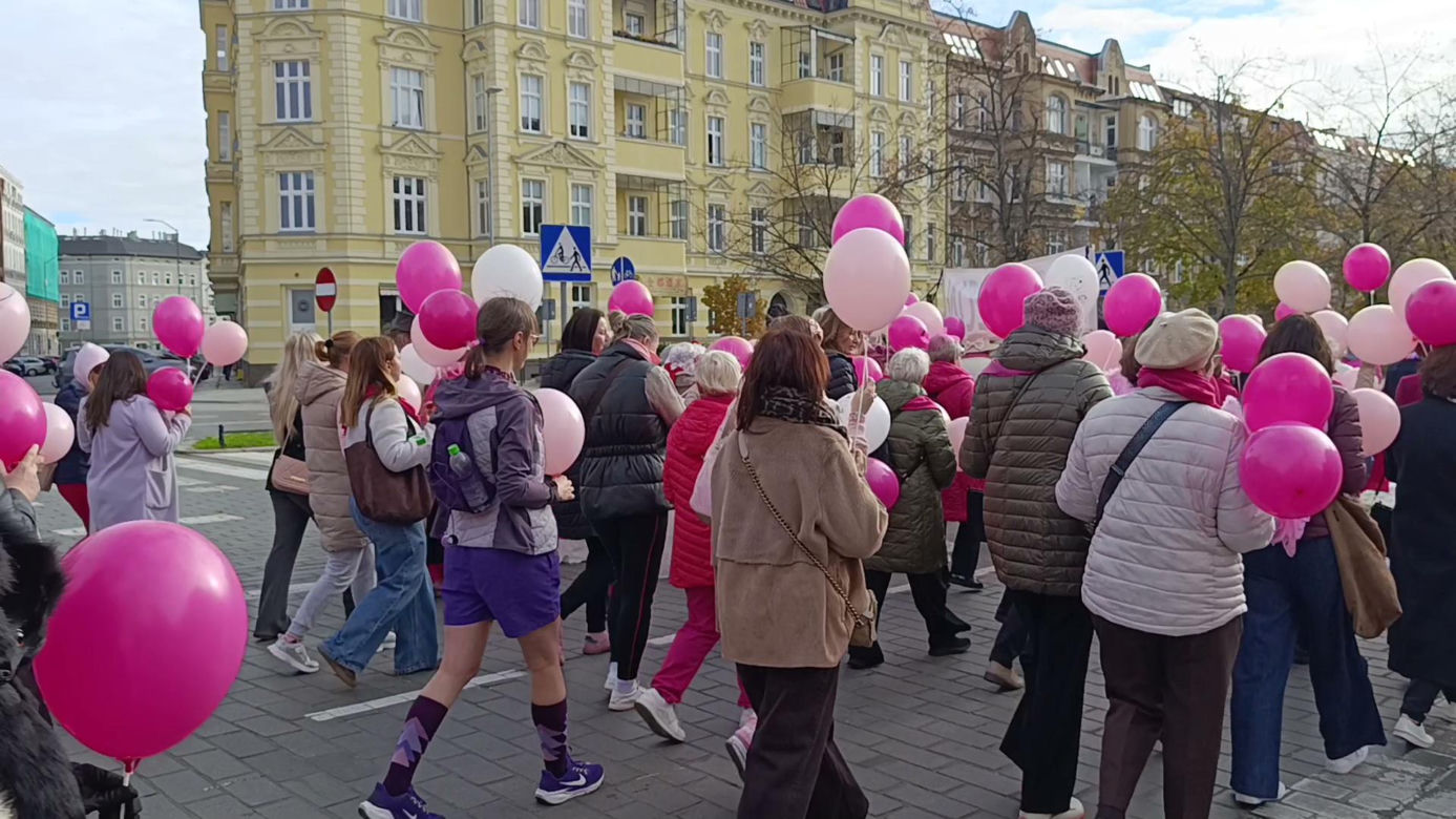 Marsz Różowej Wstążki w Szczecinie