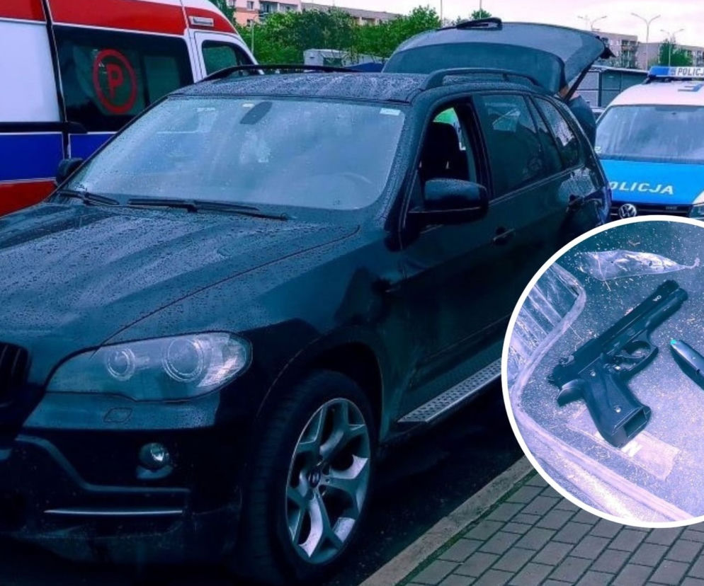Pabianice. Porwał 28-latkę w biały dzień wprost z ulicy. W jego aucie znaleziono broń i narkotyki