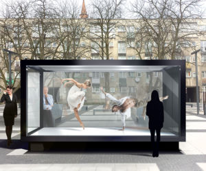 Goethe Institut Pop Up Pavillon na placu Nowy Targ