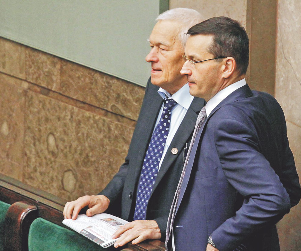 Kornel Morawiecki i Mateusz Morawiecki