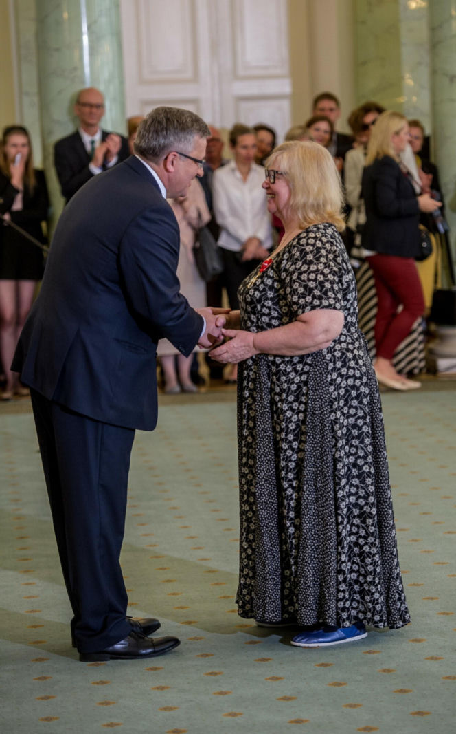 Stanisława Celińska z rodziną