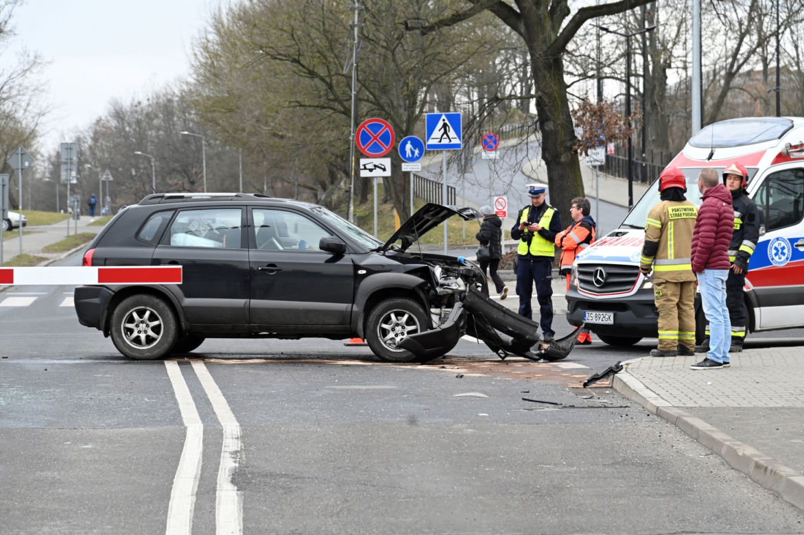 Wypadek na ul. Jagiellońskiej