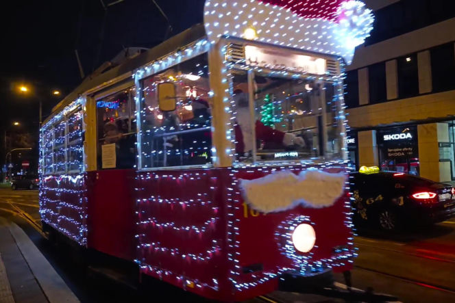 Świąteczne tramwaje w Szczecinie