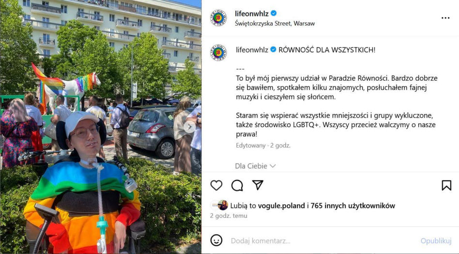 Parada równości 2025: Wojciech Sawicki