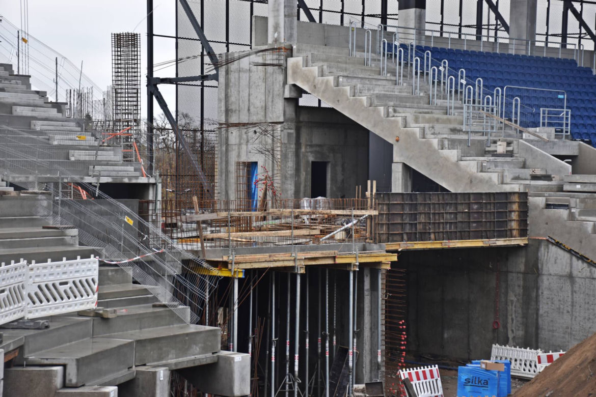 Budowa stadionu w Szczecinie - listopad 2021